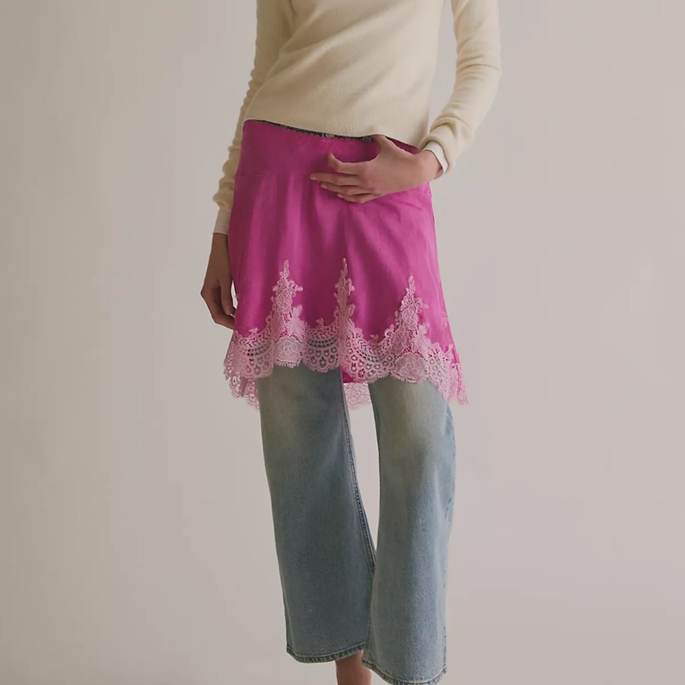 Free People Fuchsia Slip Skirt - Picture 4 of 6
